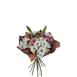 RAMO MARGARITAS, Y ALSTROEMERIA - Imagen 1